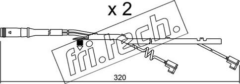 Fri.Tech. SU.185K - Indikators, Bremžu uzliku nodilums www.autospares.lv