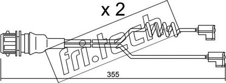 Fri.Tech. SU.181K - Indikators, Bremžu uzliku nodilums www.autospares.lv