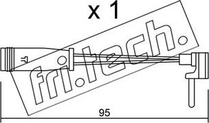 Fri.Tech. SU.129 - Indikators, Bremžu uzliku nodilums autospares.lv