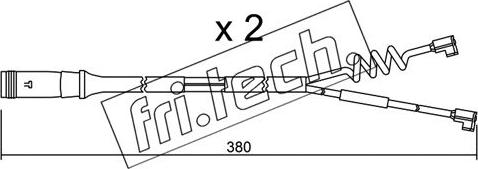 Fri.Tech. SU.175K - Indikators, Bremžu uzliku nodilums www.autospares.lv