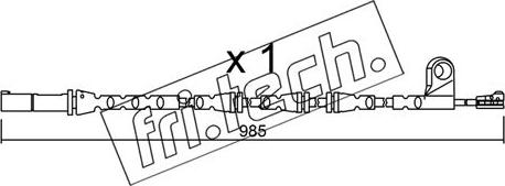 Fri.Tech. SU.309 - Сигнализатор, износ тормозных колодок www.autospares.lv