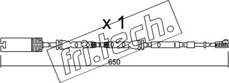 Fri.Tech. SU.304 - Indikators, Bremžu uzliku nodilums www.autospares.lv