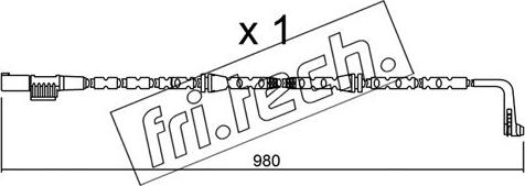 Fri.Tech. SU.306 - Indikators, Bremžu uzliku nodilums www.autospares.lv