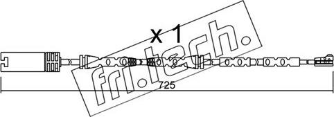 Fri.Tech. SU.302 - Indikators, Bremžu uzliku nodilums www.autospares.lv