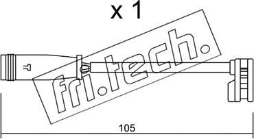 Fri.Tech. SU.313 - Indikators, Bremžu uzliku nodilums autospares.lv