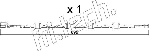 Fri.Tech. SU.381 - Indikators, Bremžu uzliku nodilums www.autospares.lv