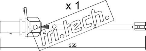 Fri.Tech. SU.332 - Indikators, Bremžu uzliku nodilums www.autospares.lv