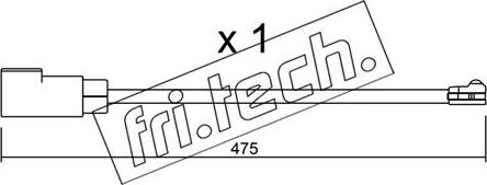 Fri.Tech. SU.329 - Indikators, Bremžu uzliku nodilums autospares.lv