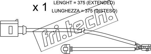 Fri.Tech. SU.294 - Indikators, Bremžu uzliku nodilums www.autospares.lv