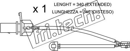 Fri.Tech. SU.295 - Indikators, Bremžu uzliku nodilums www.autospares.lv