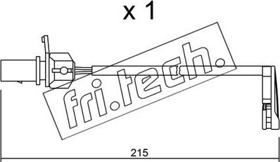 Fri.Tech. SU.291 - Indikators, Bremžu uzliku nodilums www.autospares.lv