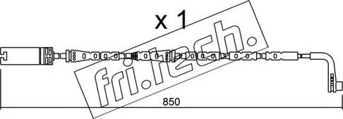 Fri.Tech. SU.259 - Indikators, Bremžu uzliku nodilums www.autospares.lv