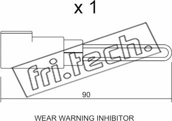 Fri.Tech. SU.258 - Indikators, Bremžu uzliku nodilums www.autospares.lv