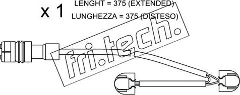 Fri.Tech. SU.267 - Сигнализатор, износ тормозных колодок www.autospares.lv