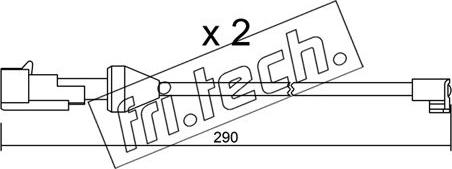 Fri.Tech. SU.204K - Indikators, Bremžu uzliku nodilums www.autospares.lv