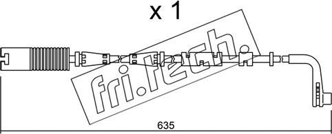 Fri.Tech. SU.205 - Indikators, Bremžu uzliku nodilums www.autospares.lv