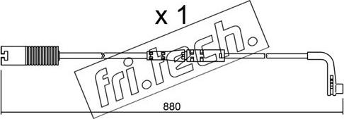 Fri.Tech. SU.207 - Indikators, Bremžu uzliku nodilums www.autospares.lv