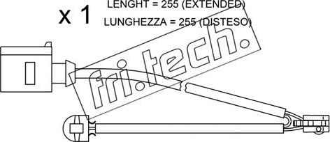 Fri.Tech. SU.218 - Indikators, Bremžu uzliku nodilums autospares.lv