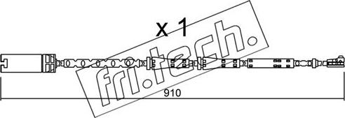 Fri.Tech. SU.282 - Indikators, Bremžu uzliku nodilums www.autospares.lv