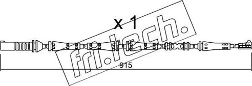 Fri.Tech. SU.287 - Indikators, Bremžu uzliku nodilums www.autospares.lv