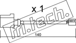 Fri.Tech. SU.274 - Indikators, Bremžu uzliku nodilums www.autospares.lv