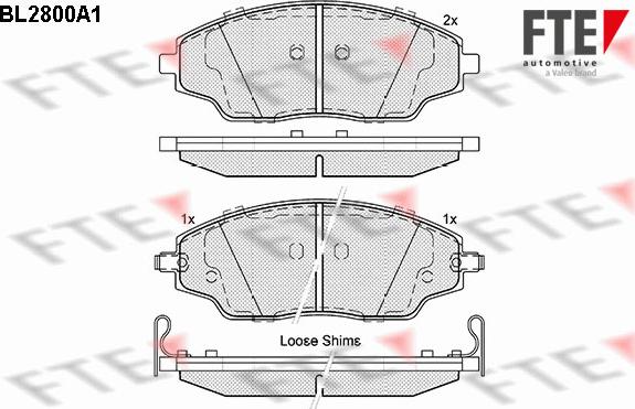 FTE 9010991 - Bremžu uzliku kompl., Disku bremzes autospares.lv