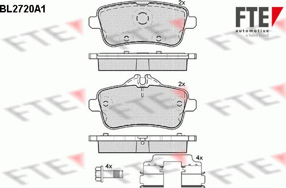 FTE 9010944 - Bremžu uzliku kompl., Disku bremzes autospares.lv