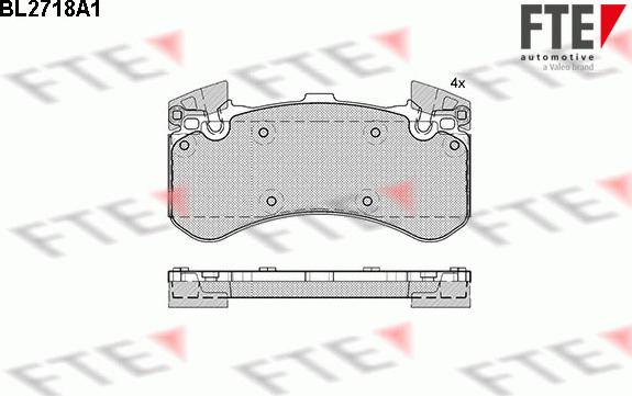 FTE 9010943 - Bremžu uzliku kompl., Disku bremzes www.autospares.lv