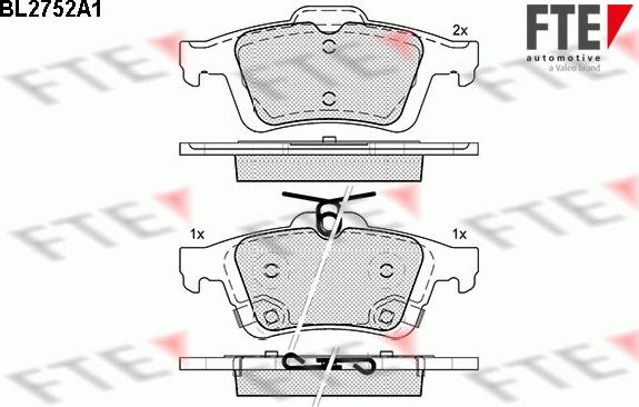 FTE 9010960 - Bremžu uzliku kompl., Disku bremzes autospares.lv