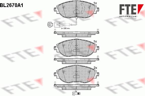 FTE 9010905 - Bremžu uzliku kompl., Disku bremzes autospares.lv