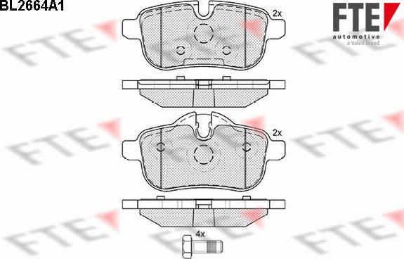 FTE 9010902 - Bremžu uzliku kompl., Disku bremzes www.autospares.lv