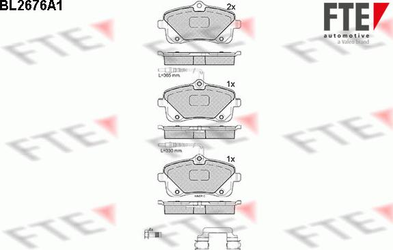 FTE 9010911 - Bremžu uzliku kompl., Disku bremzes autospares.lv