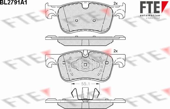 FTE 9010984 - Bremžu uzliku kompl., Disku bremzes www.autospares.lv