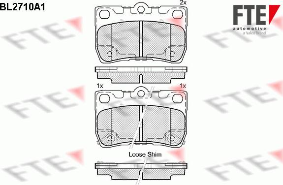 FTE 9010936 - Bremžu uzliku kompl., Disku bremzes autospares.lv