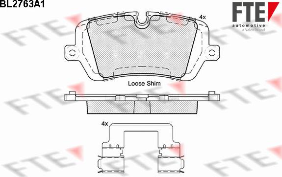 FTE 9010970 - Bremžu uzliku kompl., Disku bremzes www.autospares.lv