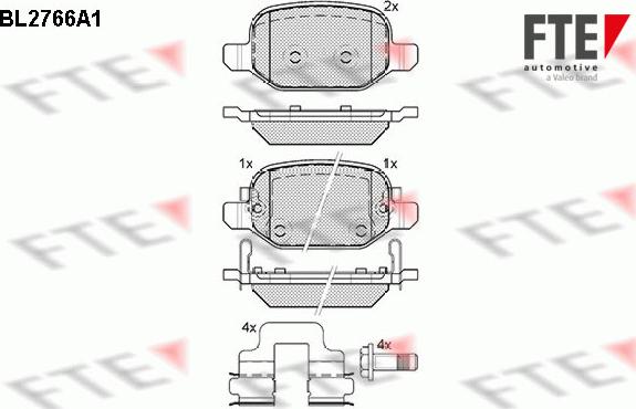 FTE 9010973 - Bremžu uzliku kompl., Disku bremzes www.autospares.lv