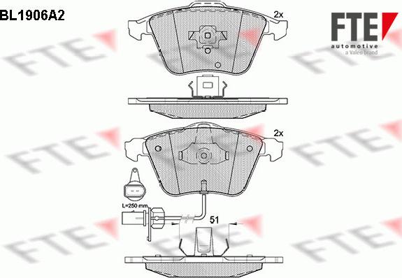 FTE 9010495 - Bremžu uzliku kompl., Disku bremzes www.autospares.lv