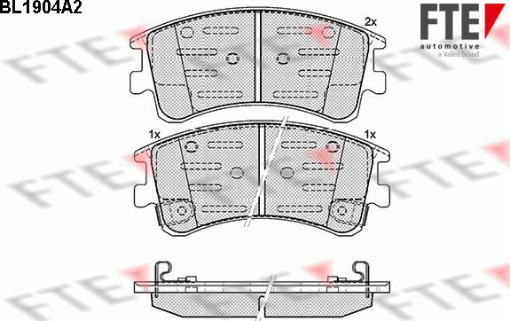 FTE 9010493 - Bremžu uzliku kompl., Disku bremzes www.autospares.lv