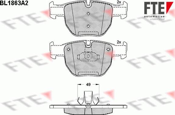 FTE 9010443 - Bremžu uzliku kompl., Disku bremzes www.autospares.lv