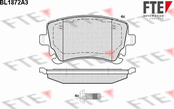 FTE 9010452 - Bremžu uzliku kompl., Disku bremzes www.autospares.lv