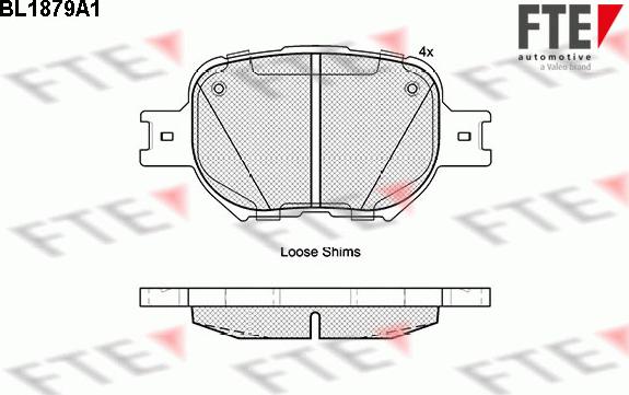 FTE 9010464 - Bremžu uzliku kompl., Disku bremzes www.autospares.lv