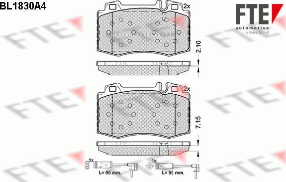 FTE 9010409 - Bremžu uzliku kompl., Disku bremzes www.autospares.lv