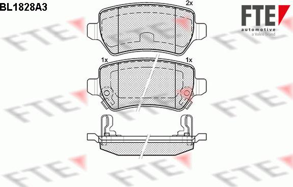 FTE 9010405 - Bremžu uzliku kompl., Disku bremzes www.autospares.lv