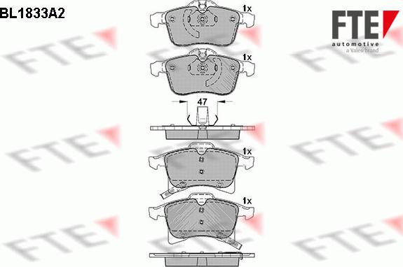 FTE 9010412 - Bremžu uzliku kompl., Disku bremzes www.autospares.lv