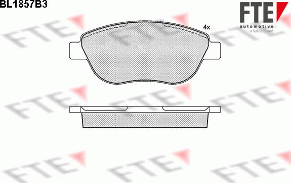 FTE 9010432 - Bremžu uzliku kompl., Disku bremzes autospares.lv