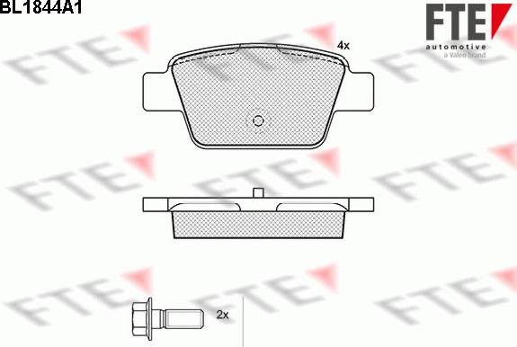 FTE 9010423 - Bremžu uzliku kompl., Disku bremzes autospares.lv