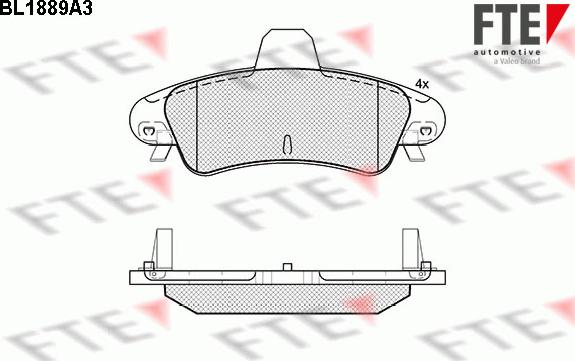 FTE 9010473 - Bremžu uzliku kompl., Disku bremzes www.autospares.lv