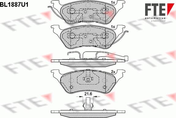 FTE 9010472 - Bremžu uzliku kompl., Disku bremzes www.autospares.lv