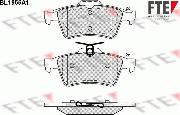 FTE 9010548 - Brake Pad Set, disc brake www.autospares.lv