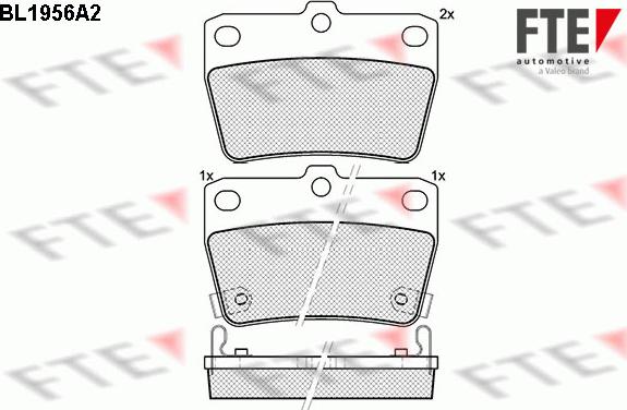 FTE 9010543 - Bremžu uzliku kompl., Disku bremzes www.autospares.lv